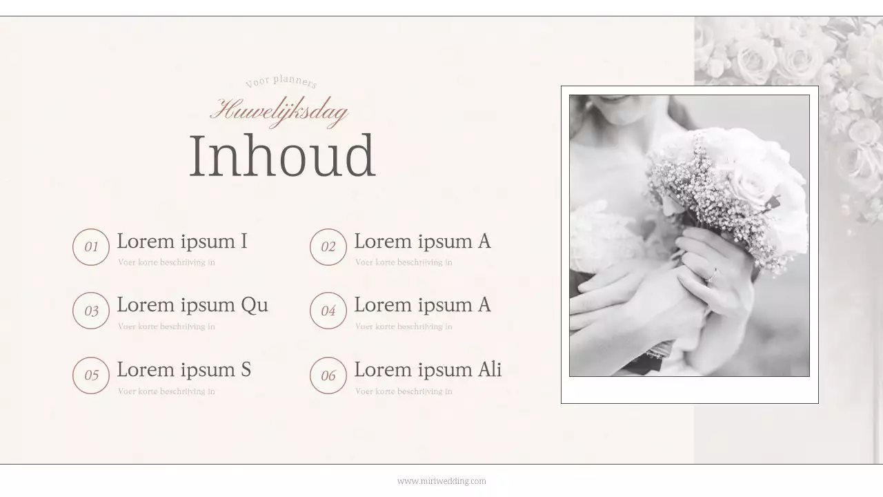 Een minimalistische bruiloftsgids in geel, zwart en wit