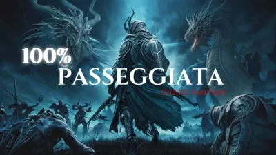 Video copertina blu e argento di strategia fantasy medievale