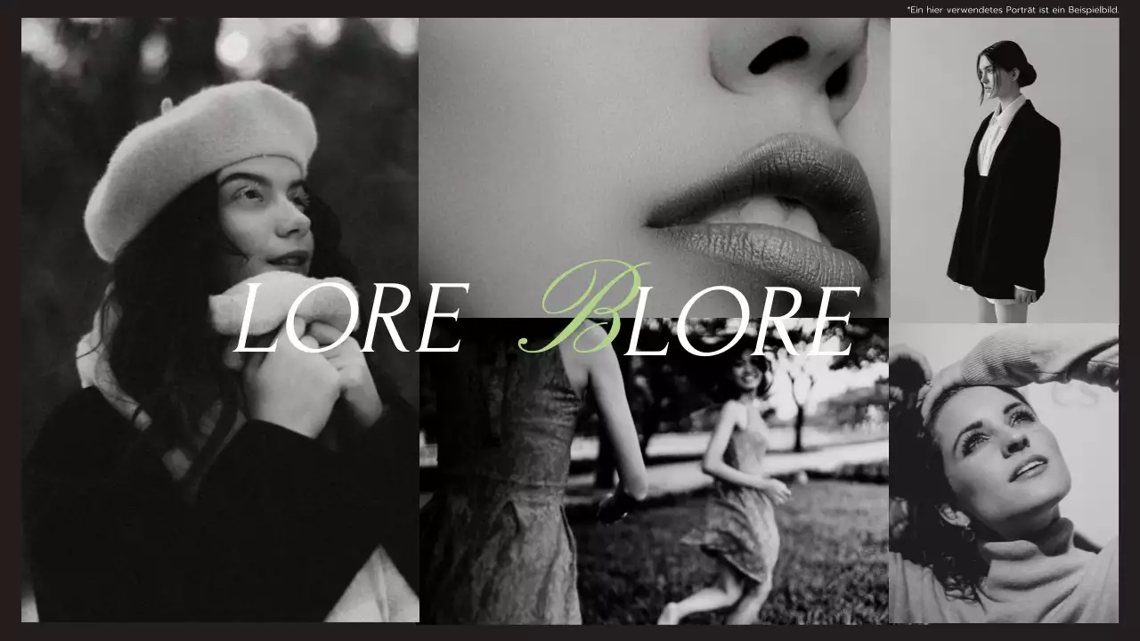 Schwarz Kalk und Weiß Modern Elegant Trend Geometrisch Fotografen Dienstleistungen Einführung des Unternehmens