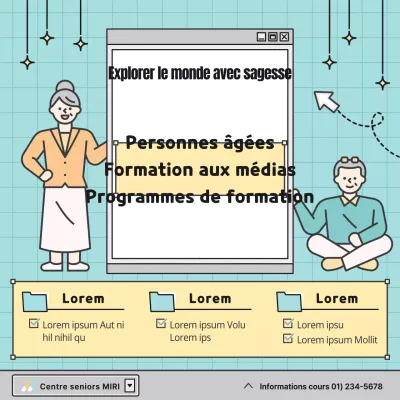 Promouvoir un programme d'éducation des seniors à la menthe et au jaune