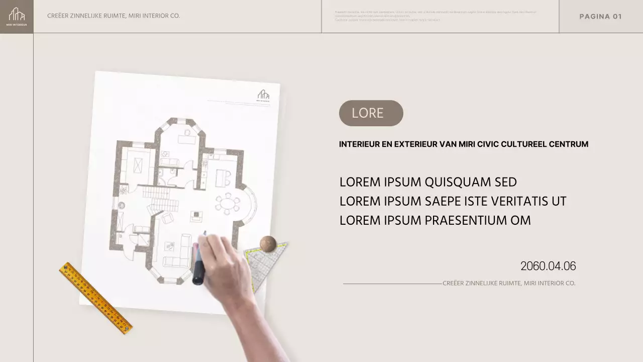 On-trend voorstel binnenhuisarchitect in beige en zwart