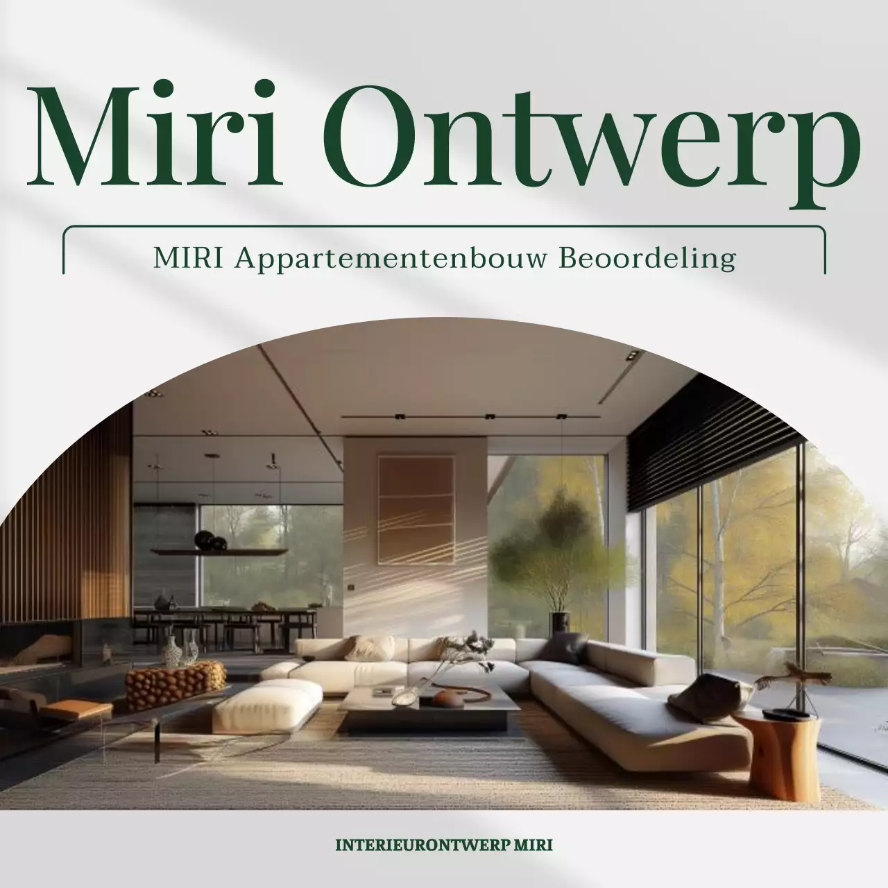 Promoot moderne interieurs in groen en grijs