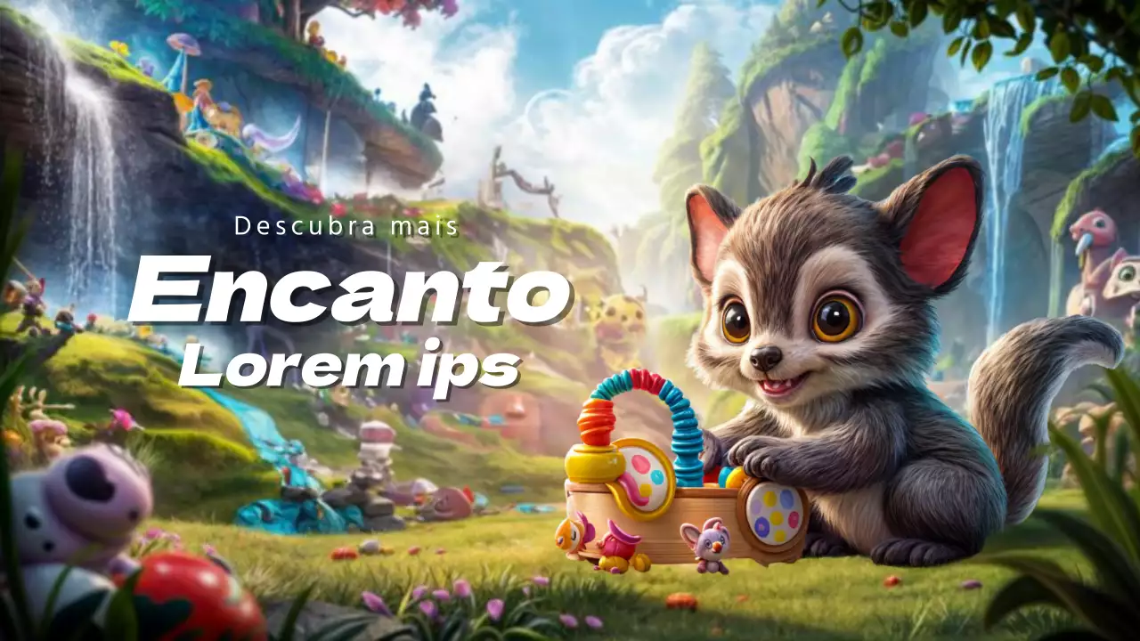 Jogo animado cor-de-rosa e azul Capa de vídeo do Discovery