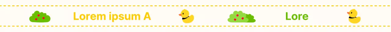 Desenhe uma bracelete para crianças com ícones bonitos de patos e relva