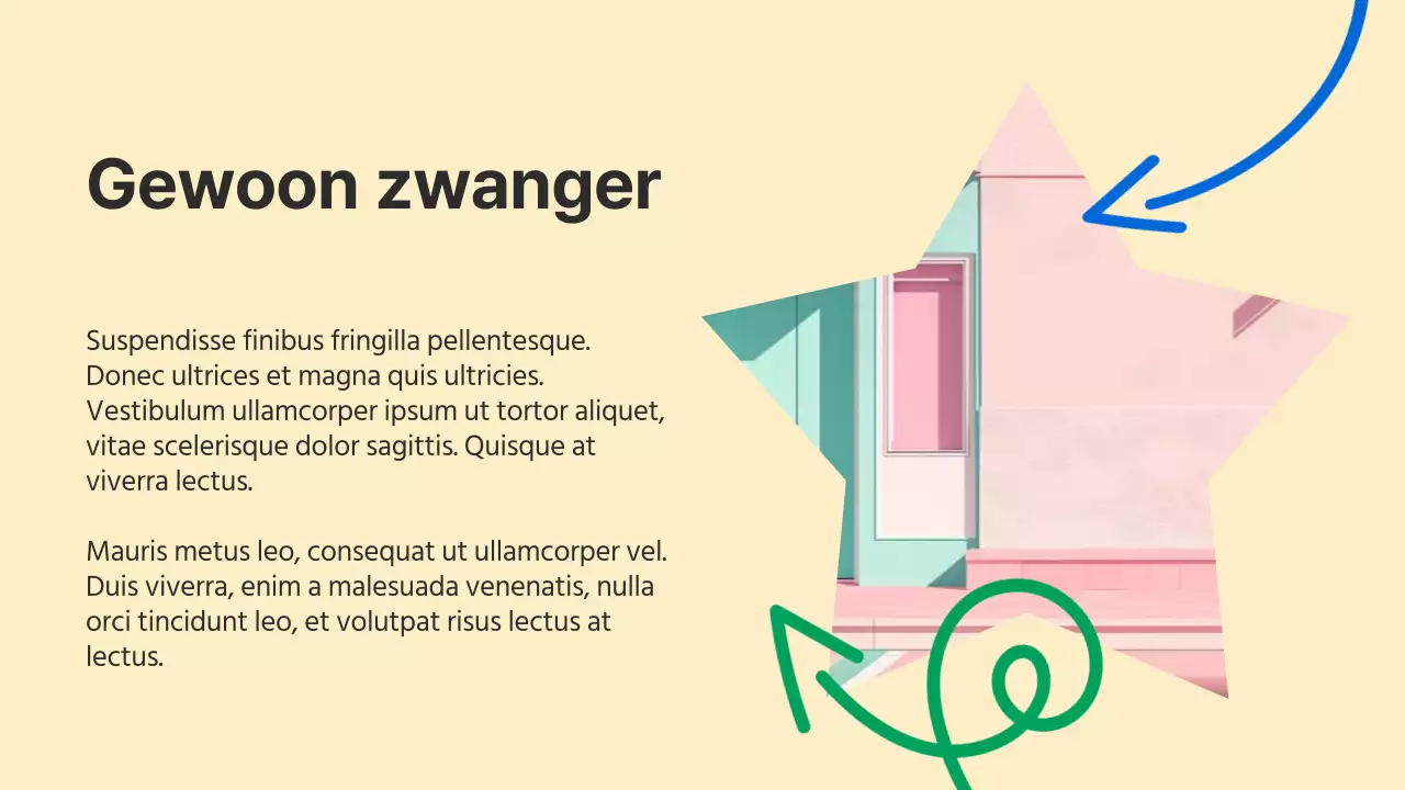 Verslag Beige Eenvoudige Basisvormen