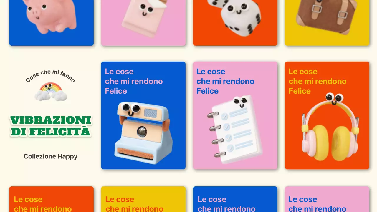 Fattore di felicità del materiale morbido 3D