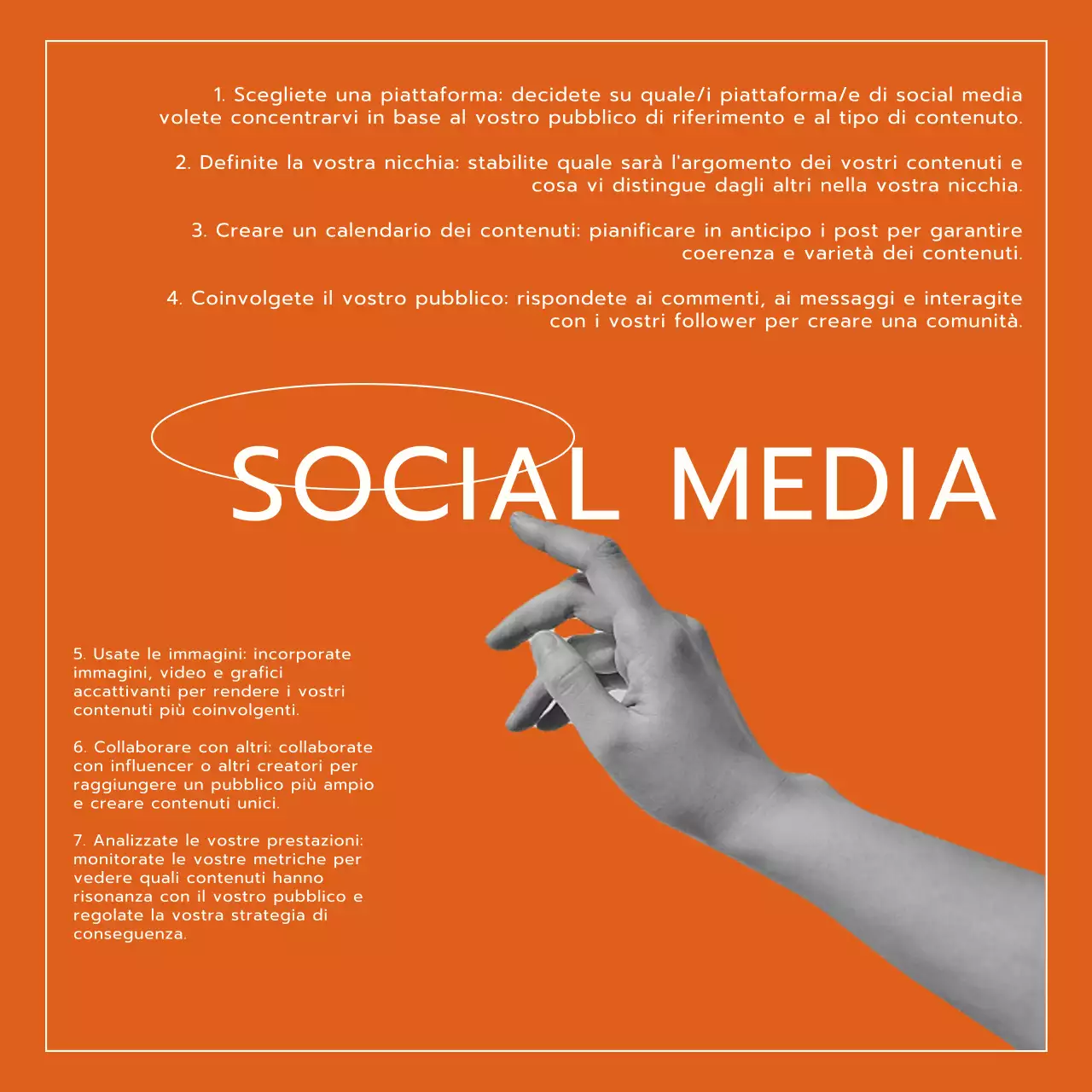 Tendenza arancione e bianca Stile di vita moderno e promozione del blog Trevel