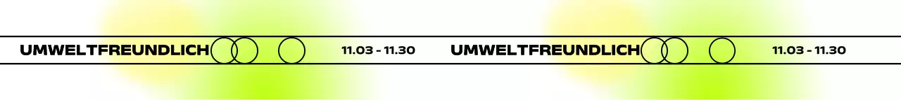 Einfache und farbenfrohe Ausstellung mit einem Hintergrund mit Farbverlauf und kreisförmigen Formen