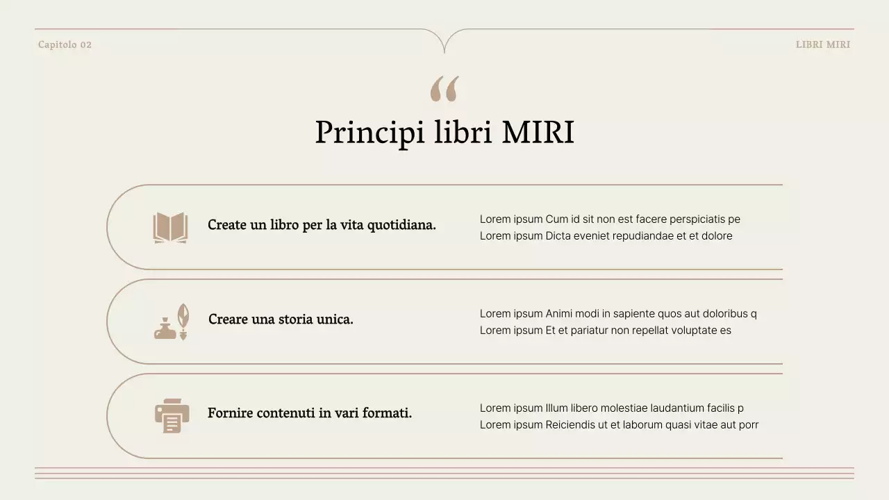 Una semplice proposta di libri in marrone e beige