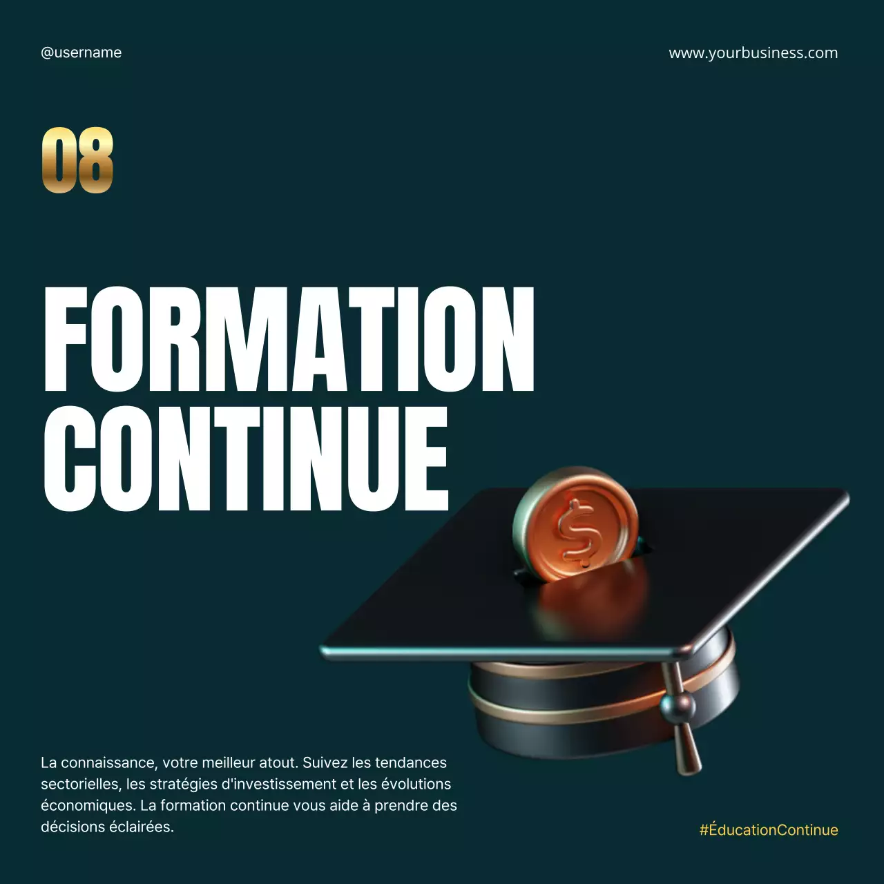 Black Gold Elegant Metalic Bold Investment Financial Strategy Instagram Carousel Post