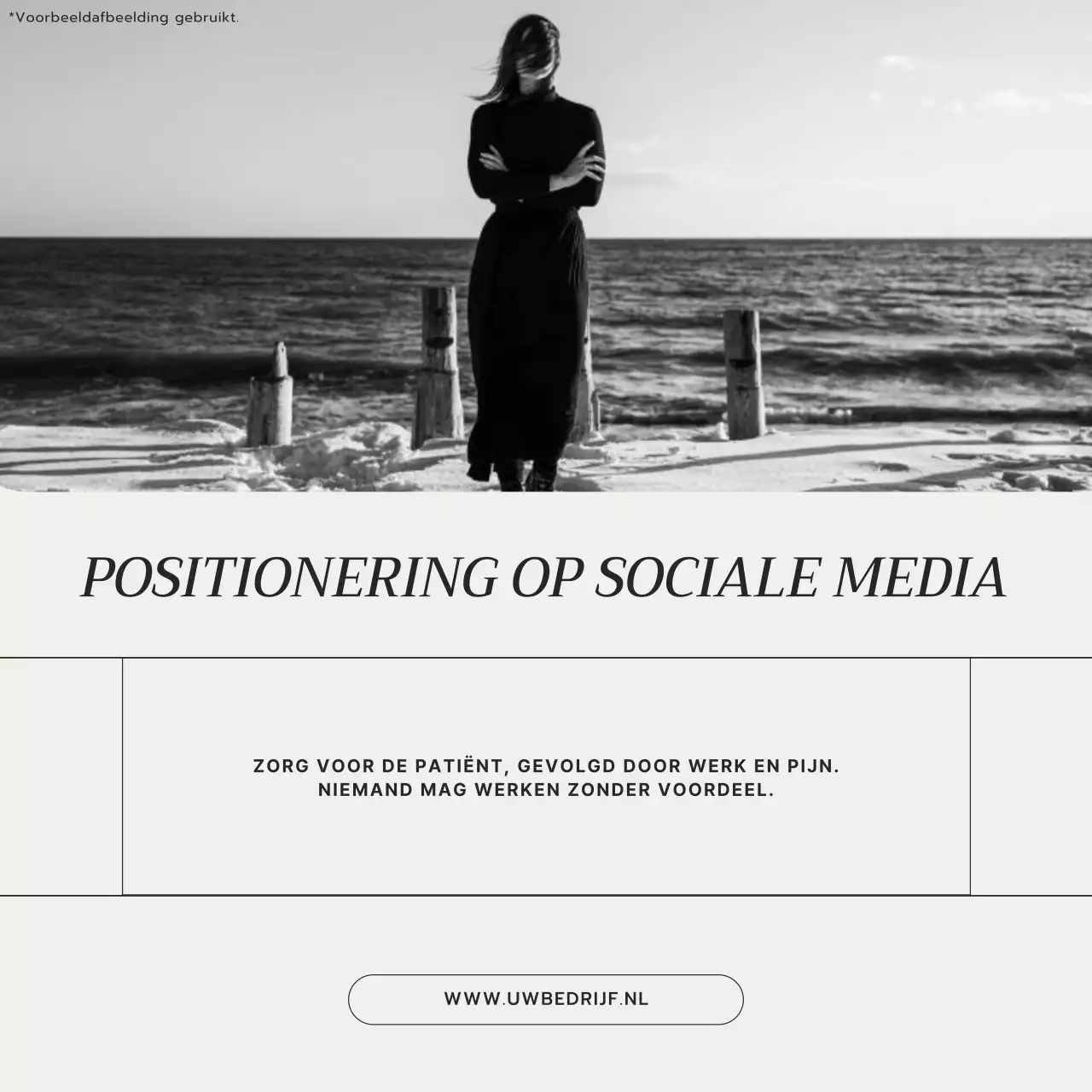 Beige Minimal Social Media & Branding Bedrijfspromotie