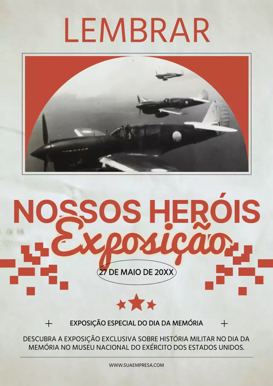 Folheto da exposição do Dia da Memória Ivory Vintage
