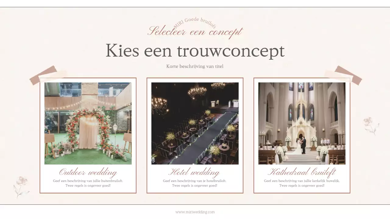 Een minimalistische bruiloftsgids in geel, zwart en wit