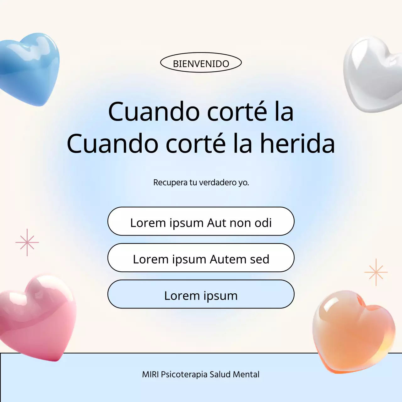 Poste de ensayo de estilo adosado con toques de azul claro y marfil