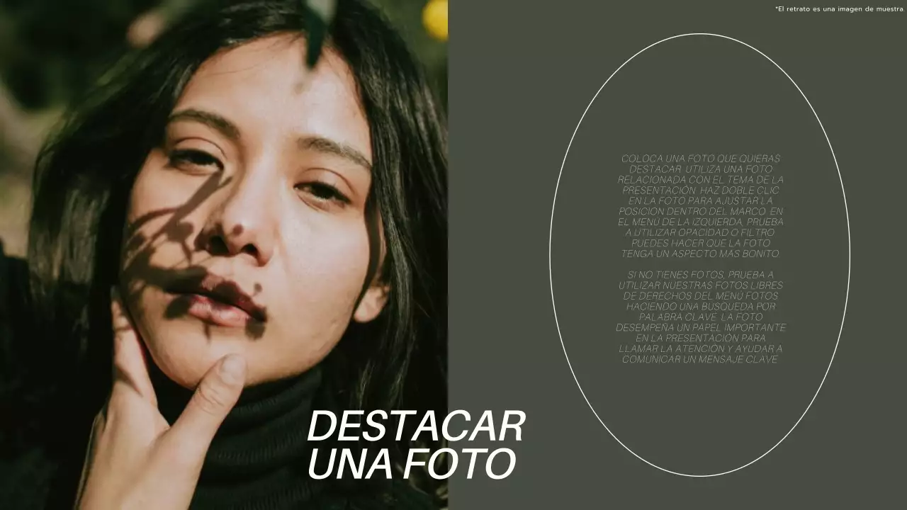 Presentación moderna en caqui y blanco para collage de fotos Presentación de productos