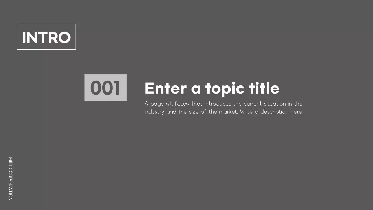 Grey Modern Market Report Document Presentation