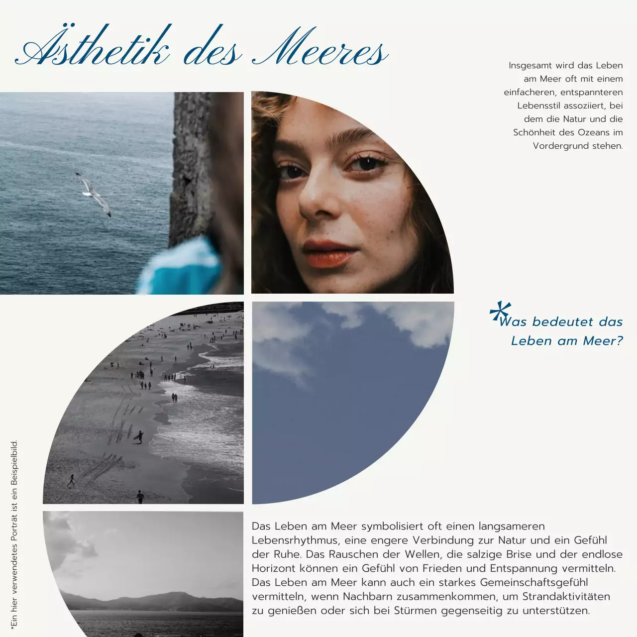 Blau und Grau Trendy Luxury Lifestyle Blog Promotion