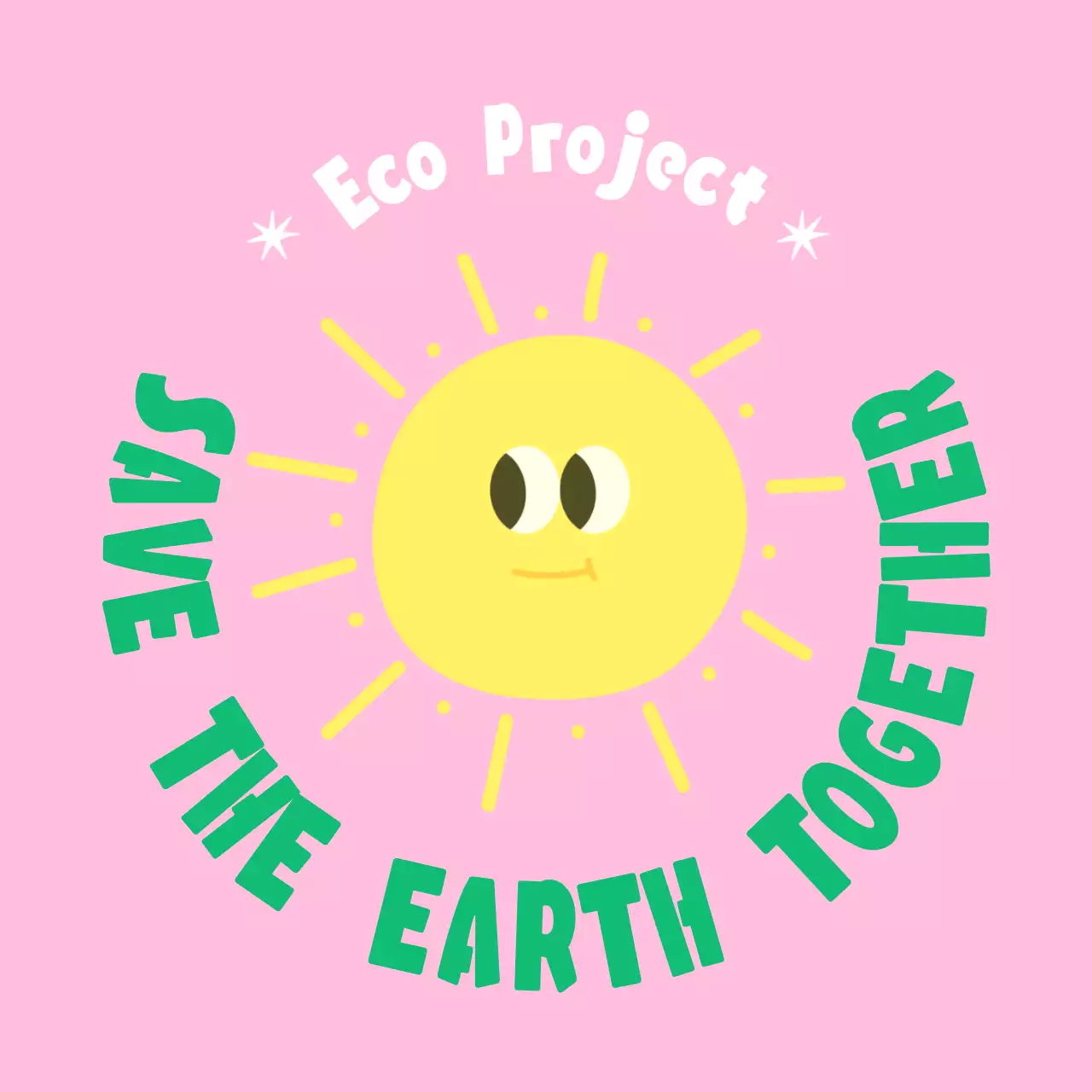 A campaign to save the environment in an eco-friendly series of illustrations