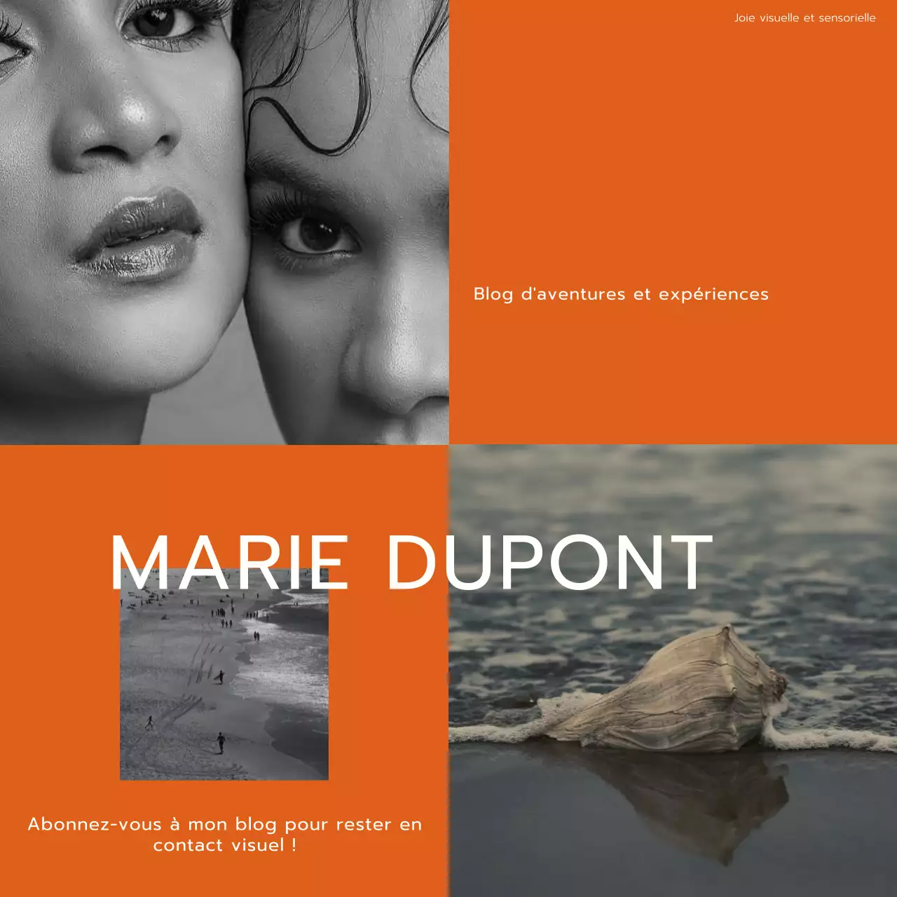 Tendance orange et blanche Modern Lifestyle et Trevel Blog Promotion