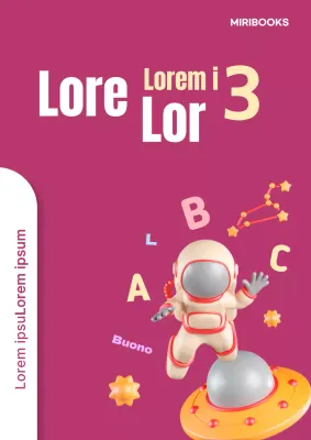 Un simpatico libro di problemi primari giallo e rosa acceso