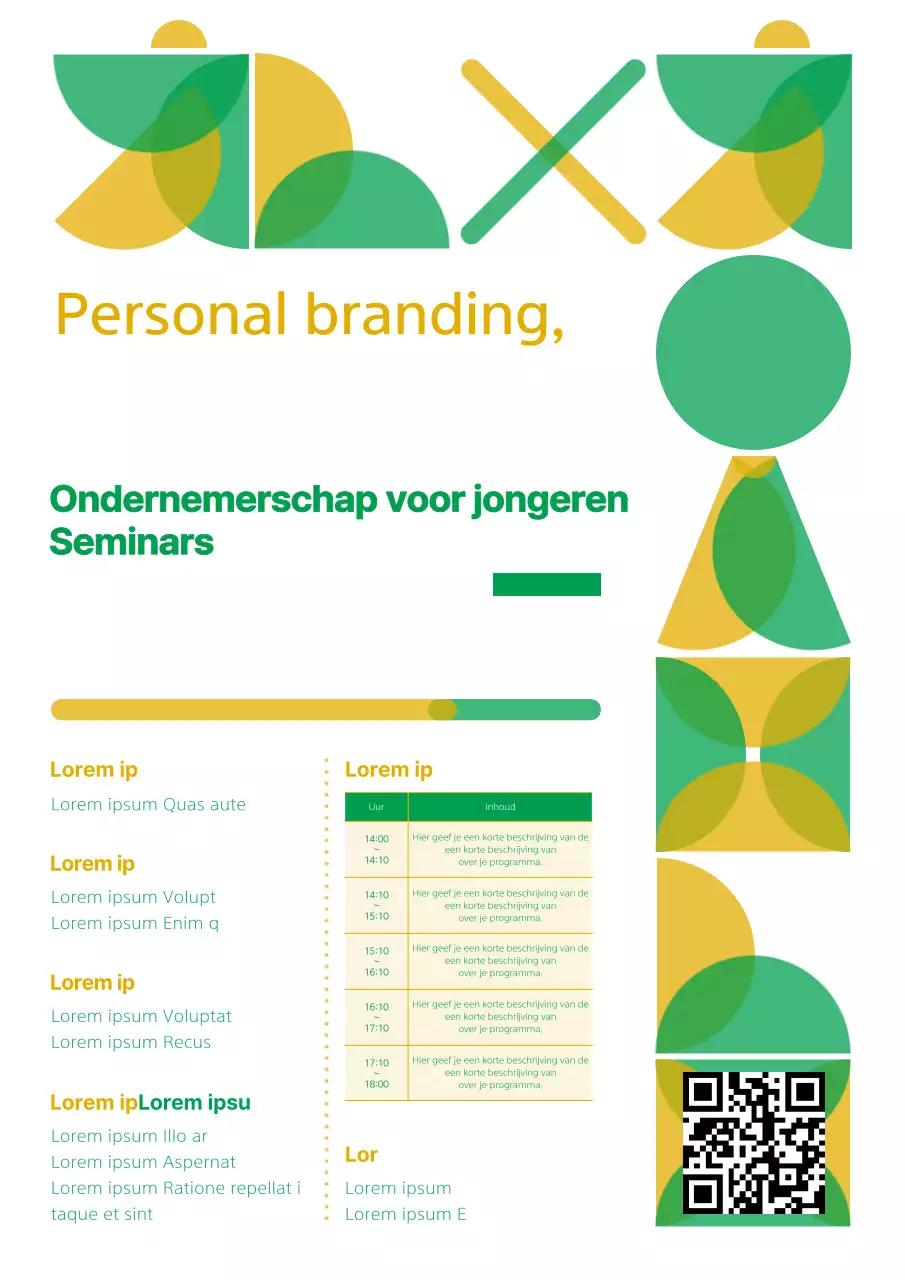 Bevordering van groene en gele seminars voor modern gemeentelijk ondernemerschap