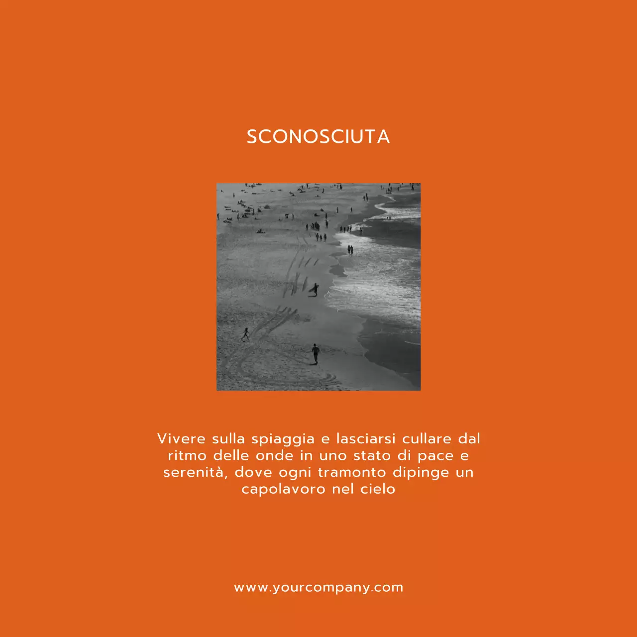 Tendenza arancione e bianca Stile di vita moderno e promozione del blog Trevel