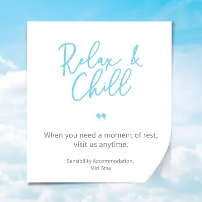 Blue Simple Accommodation Advertisement Social Media Post