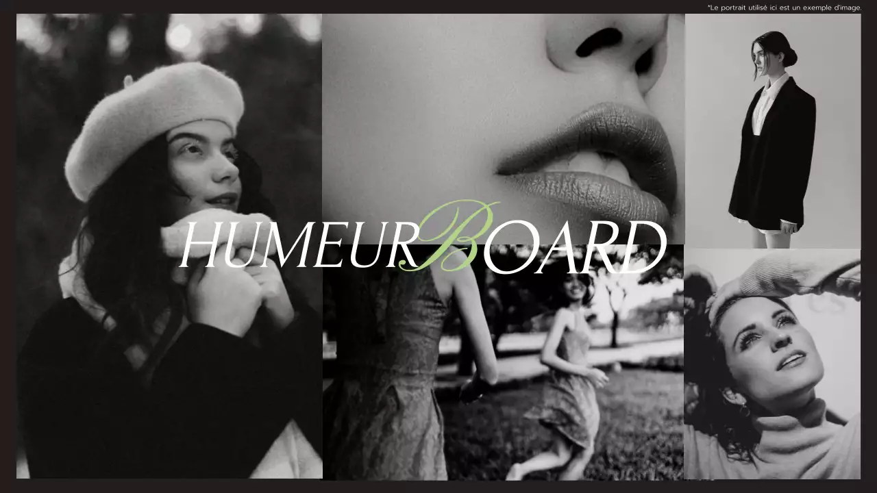 Noir Tilleul et Blanc Moderne Elégant Tendance Géométrique Services de Photographie Présentation de l'entreprise