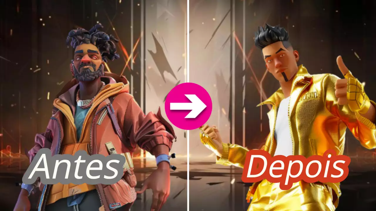 Castanho e dourado Clássico Antes e Depois Capa de miniatura de vídeo