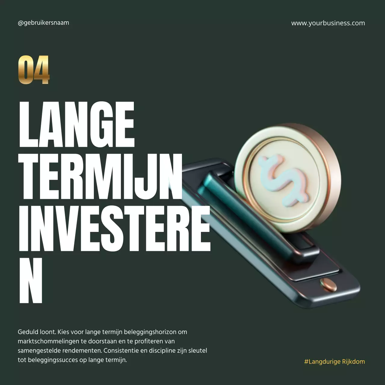 Zwart Goud Elegant Metalic Vet Investering Financiële Strategie Instagram Carrousel Post