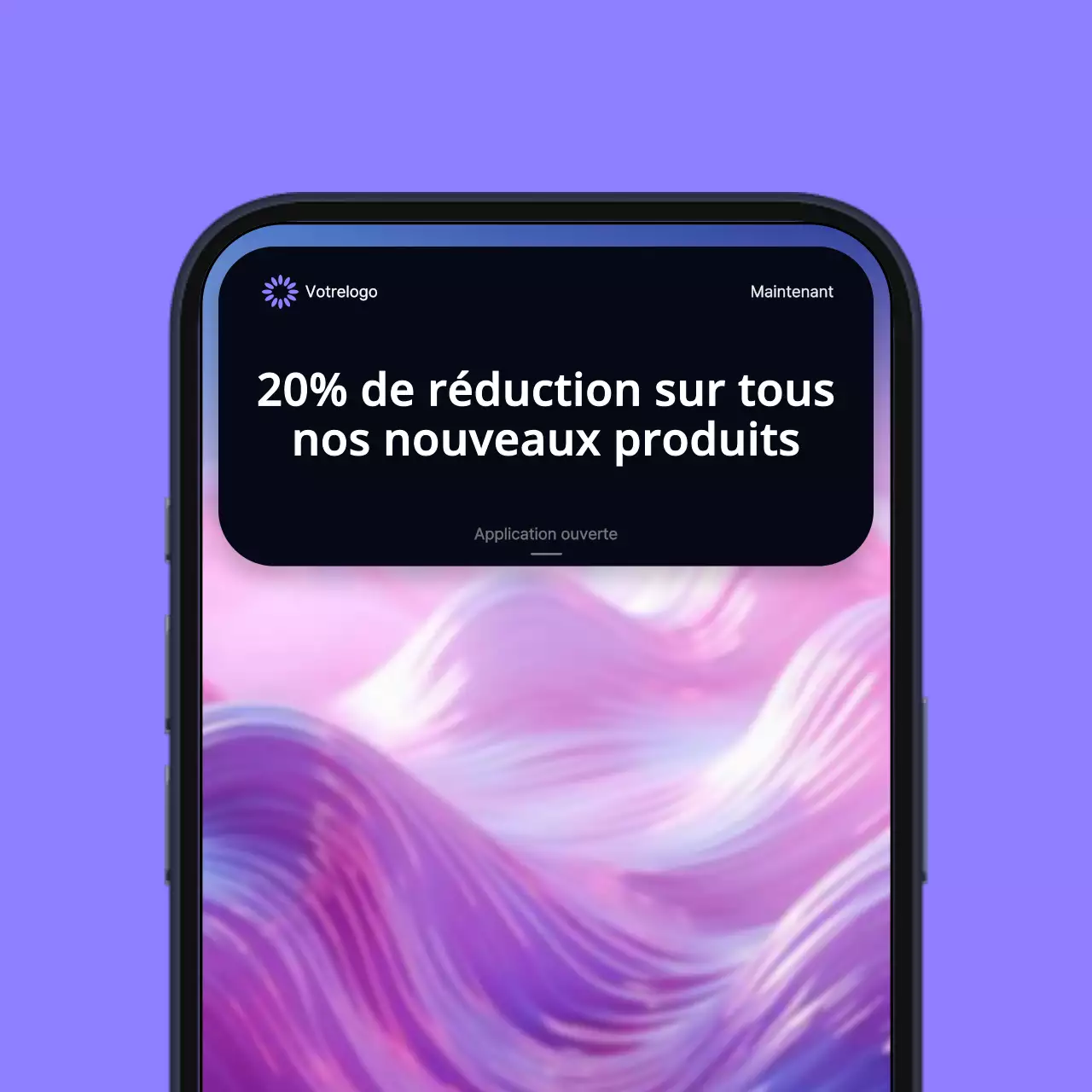 Mauve Bleu Moderne Produit Promotion Collection Campagne