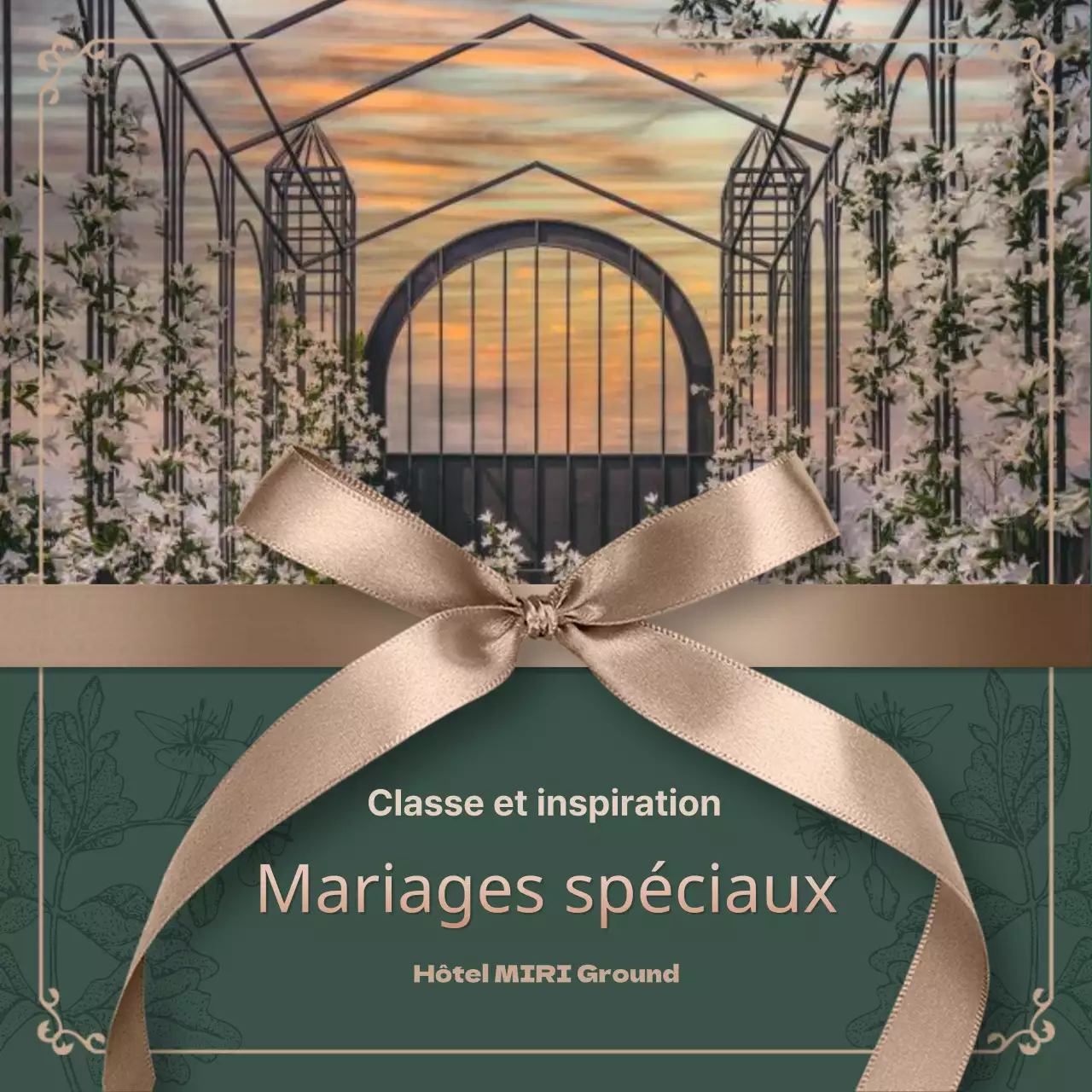 Promouvoir les vendeurs de mariages verts et haut de gamme