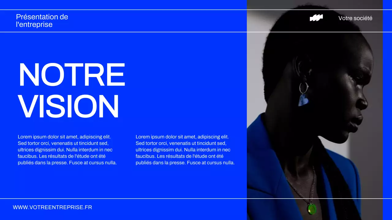 Rapport sur le profil des entreprises modernes néon et noires