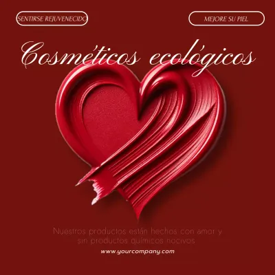 Marrón y Blanco Elegante Tendencia Marca Cosmética Promoción