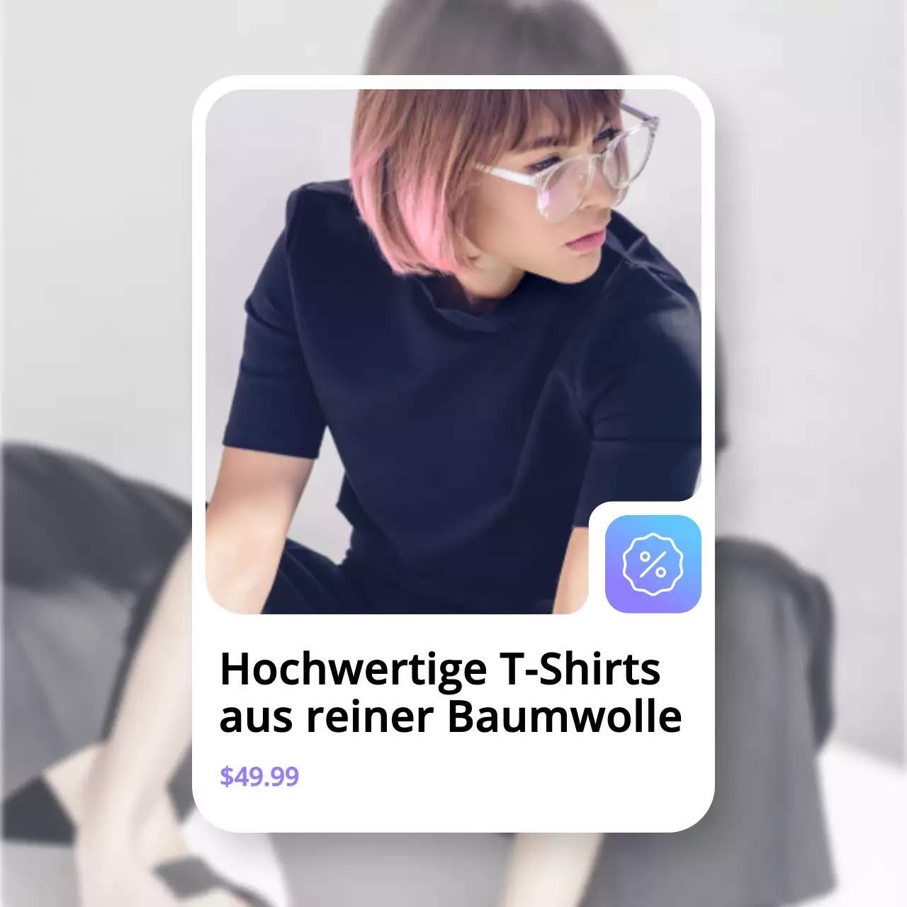 Lila Blau Moderne Produktförderung Kollektion Kampagne