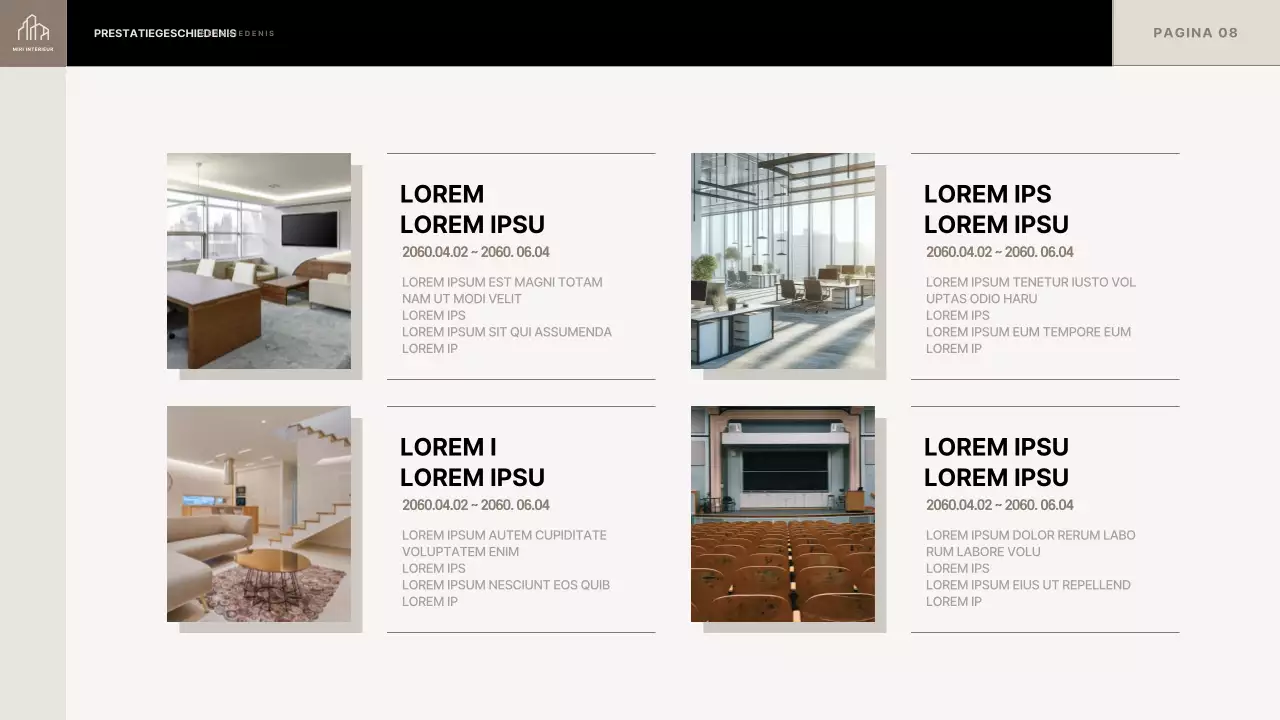 On-trend voorstel binnenhuisarchitect in beige en zwart