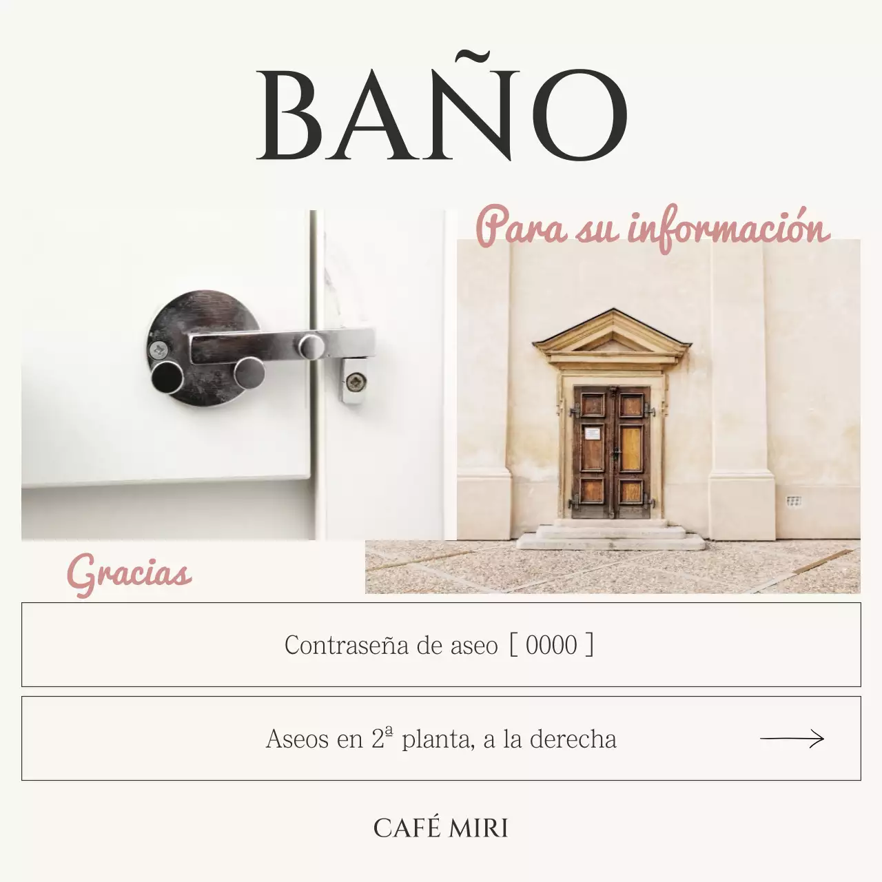 Un elegante anuncio de café en negro y marfil