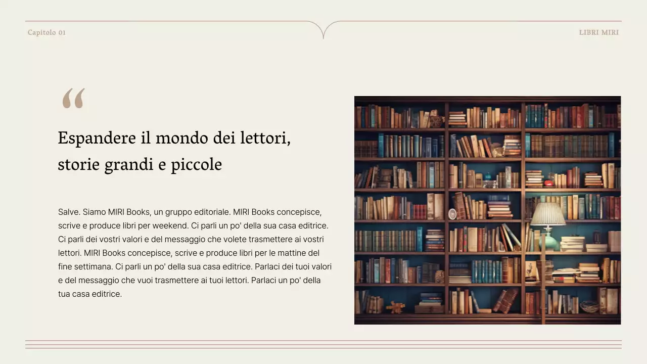 Una semplice proposta di libri in marrone e beige
