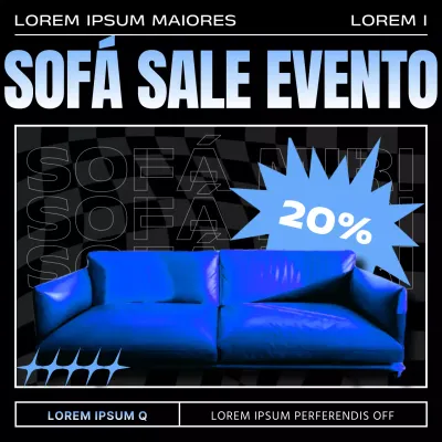 Promocione el lanzamiento de un nuevo producto en azul claro y blanco estilo cyberpunk