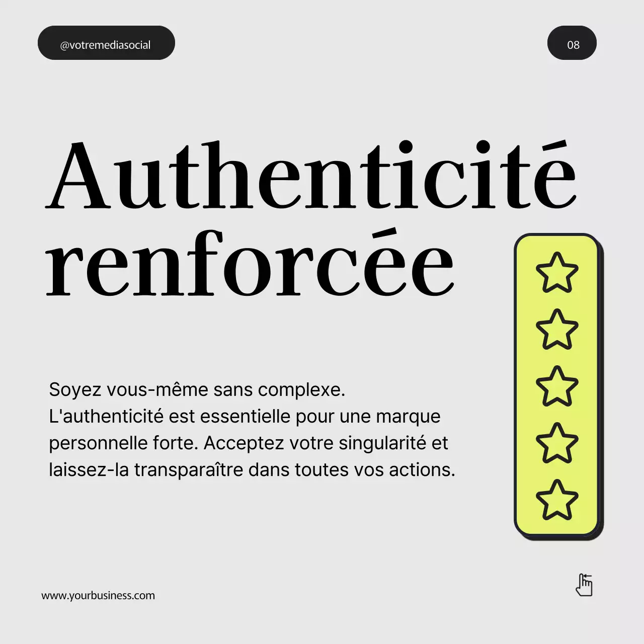 Gris Violet Vert Gras Minimal Personal Branding Tips Instagram Carousel Post