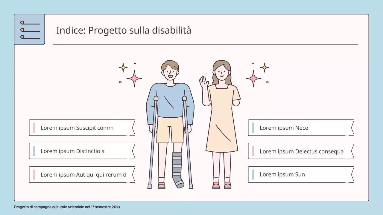 Una proposta di progetto aziendale di sensibilizzazione sulla disabilità in azzurro e rosa per la vostra azienda