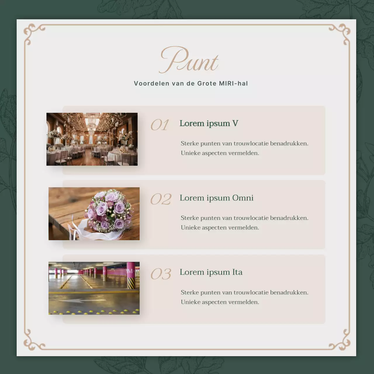 Groene, chique trouwaanbieders promoten