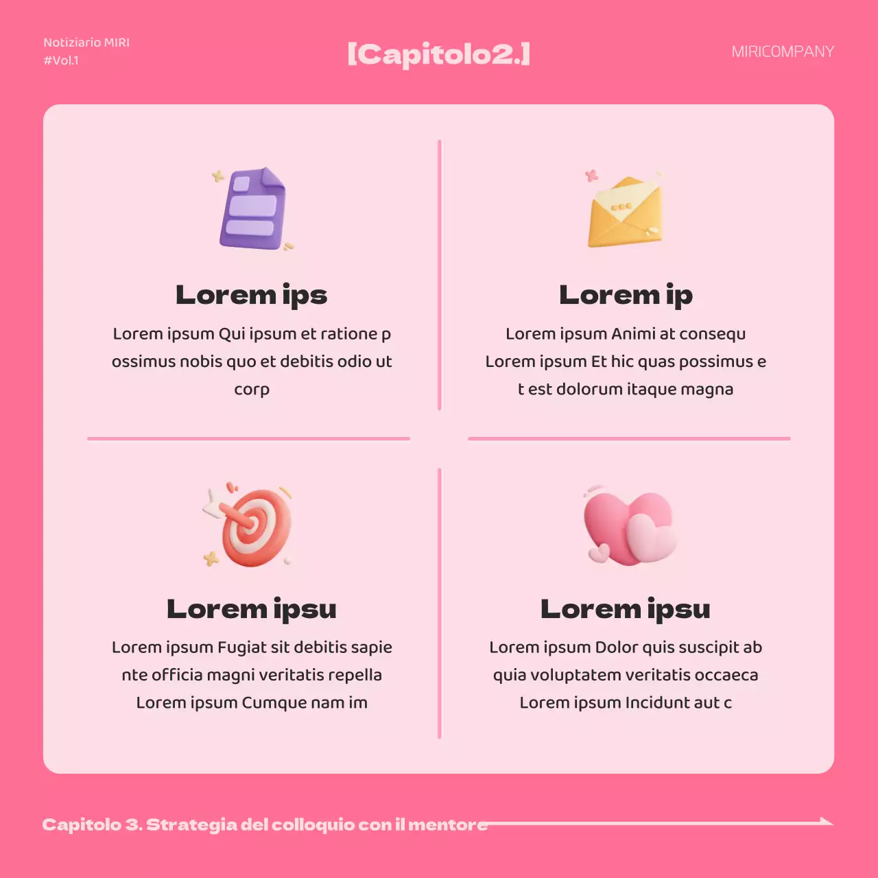 Una semplice lettera di presentazione rosa e blu per il tutoraggio del lavoro