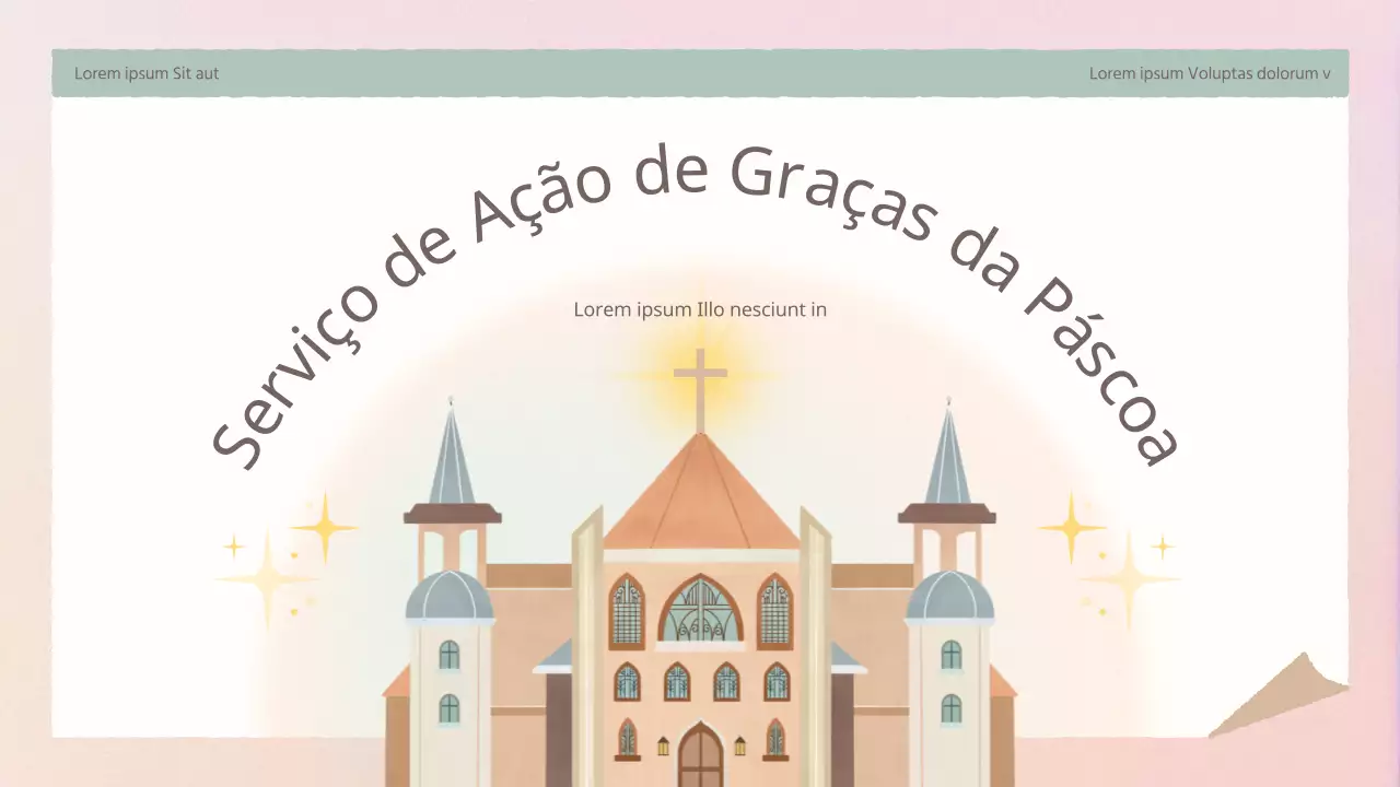 Uma simples agenda de celebração da Páscoa cor-de-rosa e amarela