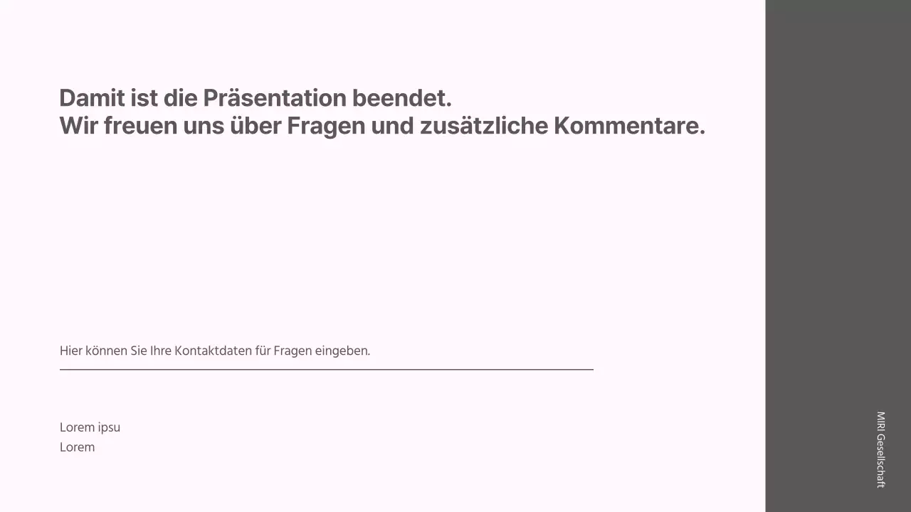 Ein moderner Marktstrategiebericht in Grau und Rosa