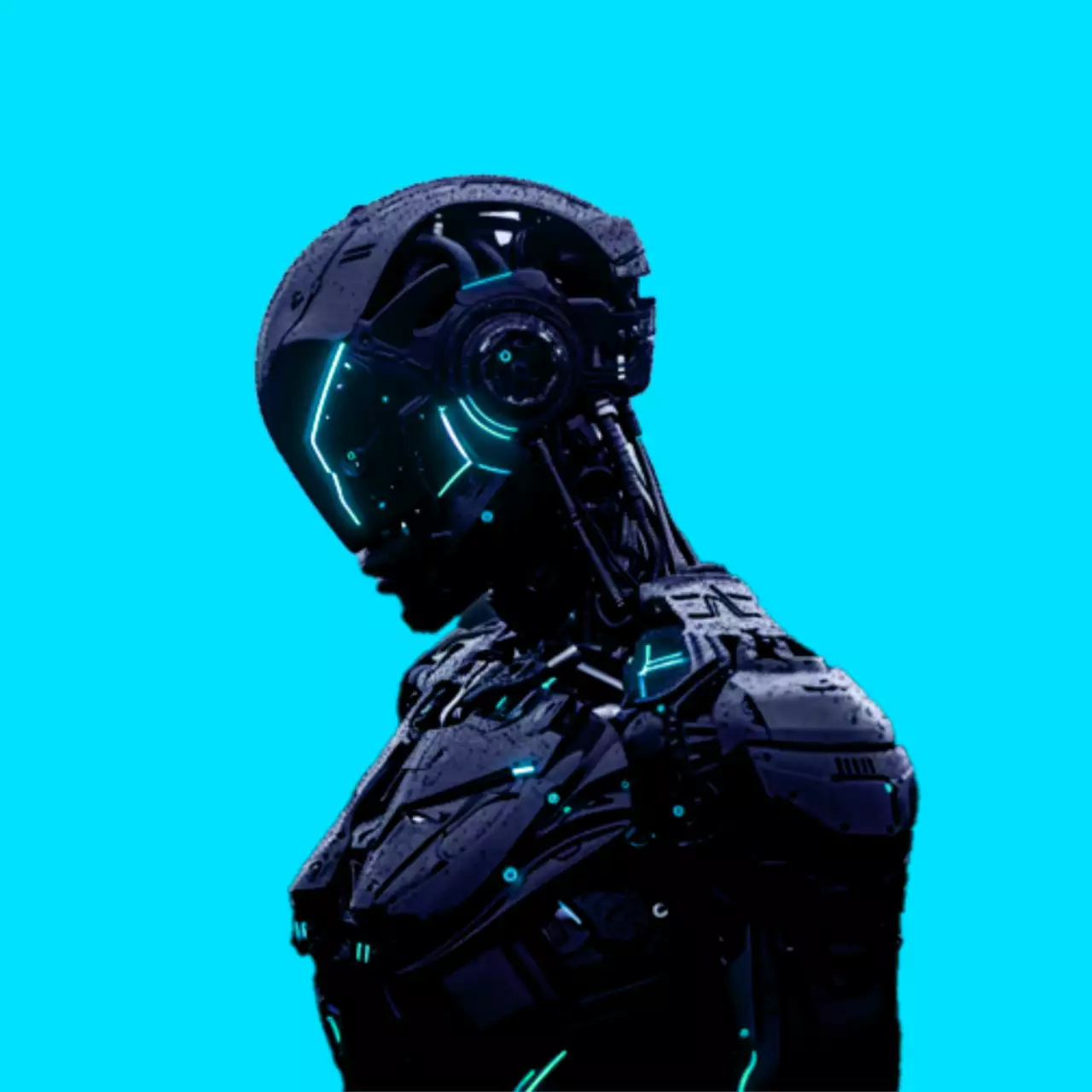 Promover un canal de juegos ciberpunk en neón y negro