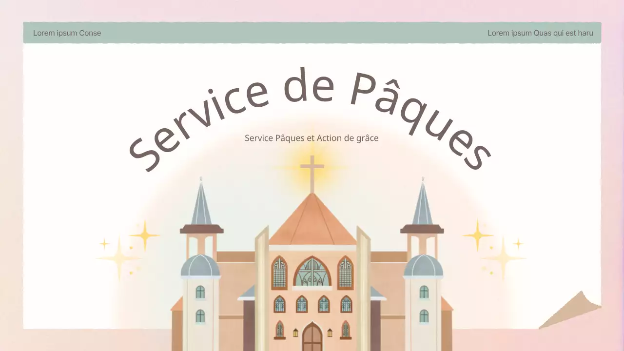 Un simple agenda de Pâques rose et jaune