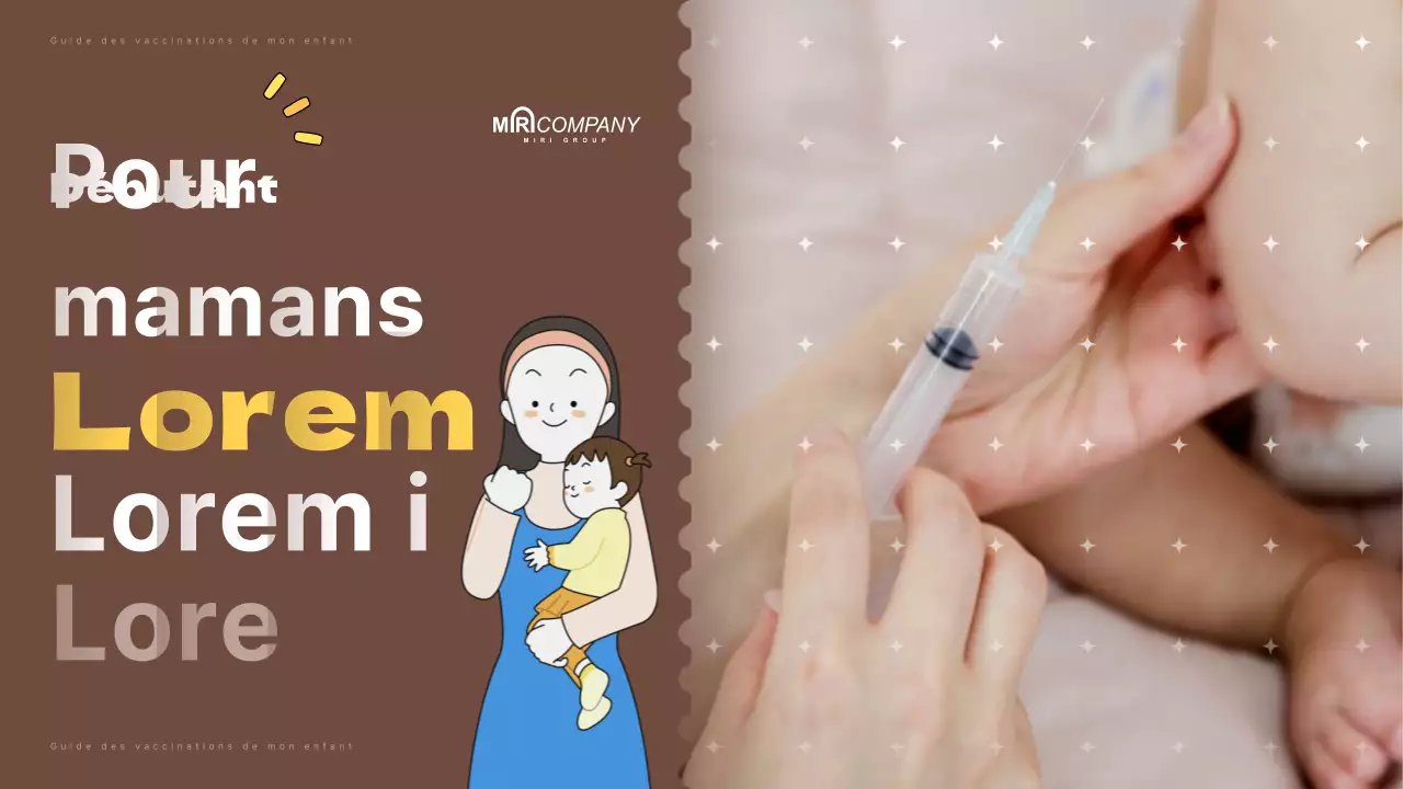 Les vaccinations parentales en brun, façon pop-art