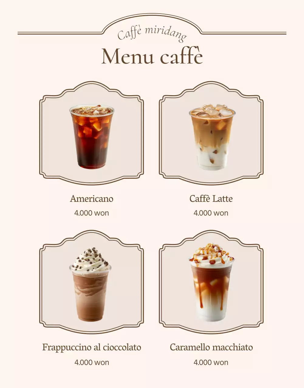 Promuovere una caffetteria-panetteria di concezione vintage in avorio e beige