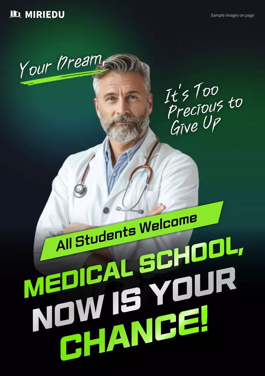 Green Professional Medical Promotion Poster
